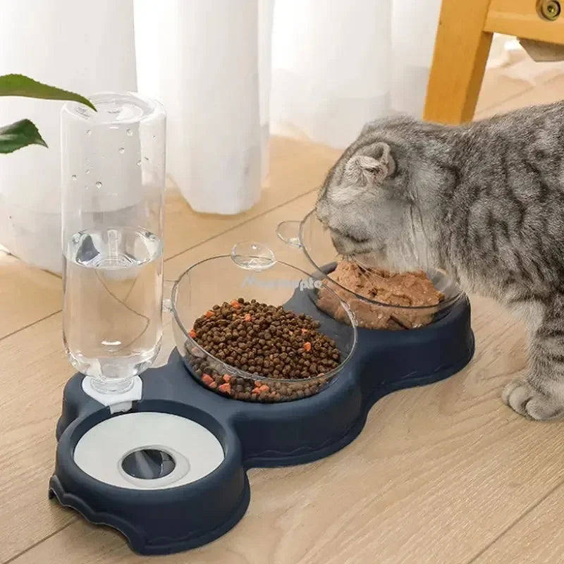 Automatischer 3-in-1-Futternapf für Katzen