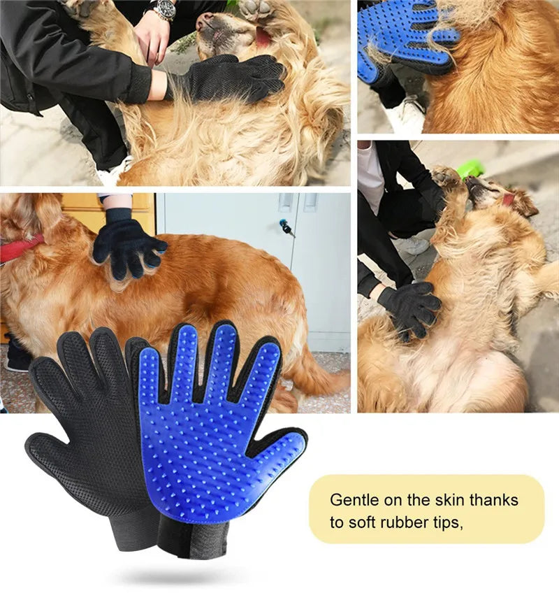 Silikonhandschuh zum Baden und Pflegen von Katzen