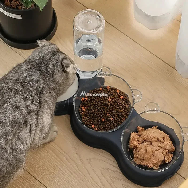 Automatischer 3-in-1-Futternapf für Katzen